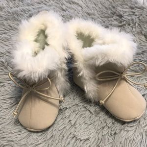 Baby Tan Moccasin Boots 0-3 Months